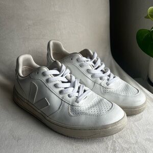 Veja White Leather Sneakers
